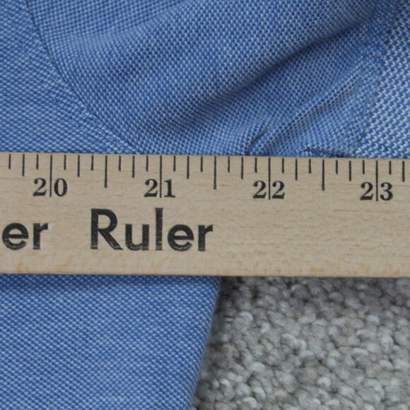 Banana Republic Polo Shirt Mens XL Blue Slim Fit Cotton Short Sleeve Pullover - Picture 10 of 12